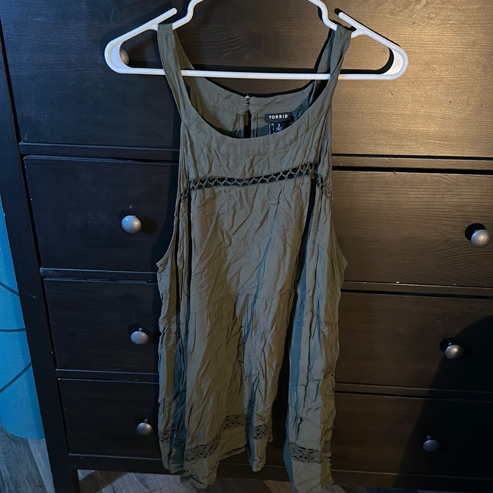 Green tank top
